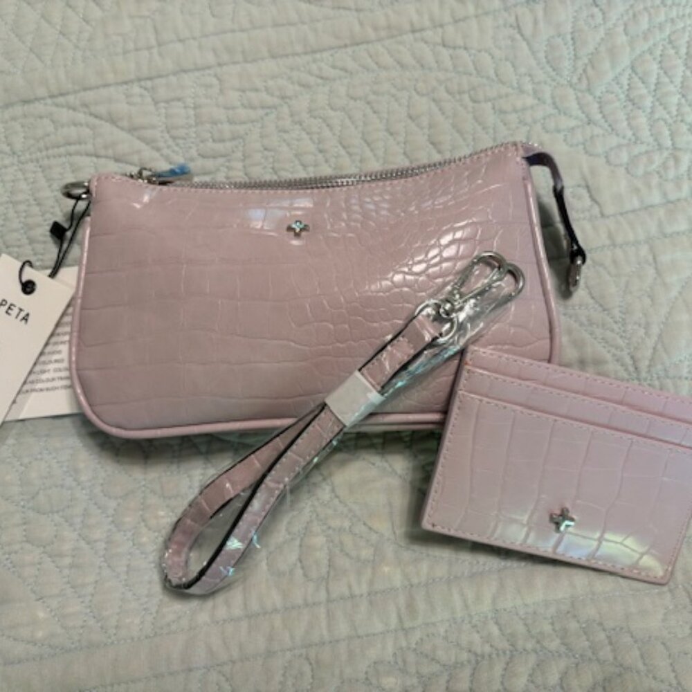 Light purple or lilac clutch  purple purse